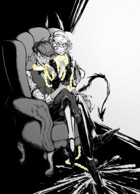 Демонический человек Человечный демон (Комикс от @y0unsu)